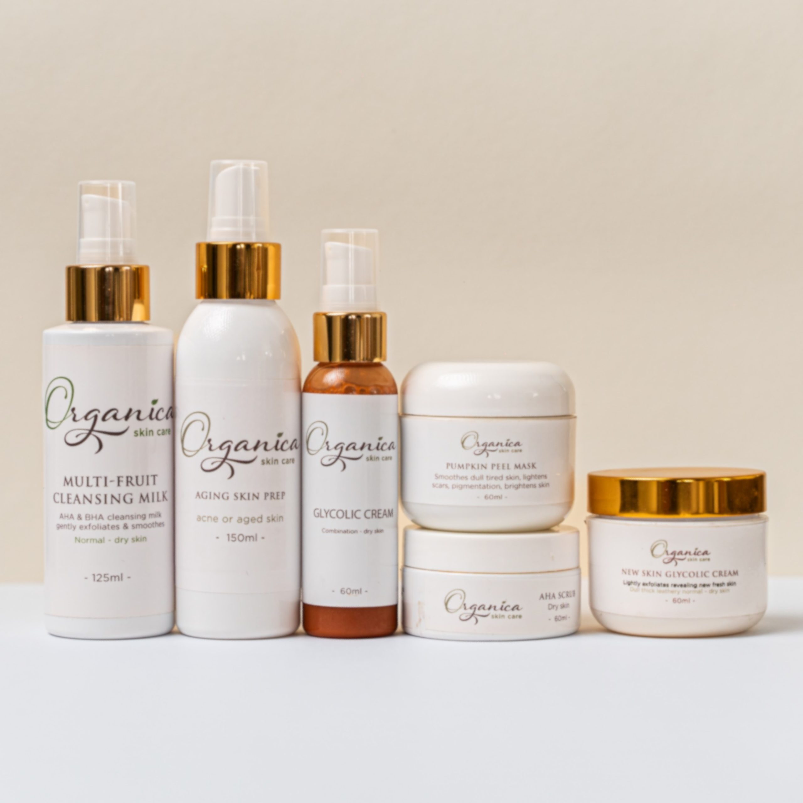 aha exfoliationg glycolic skin care pack